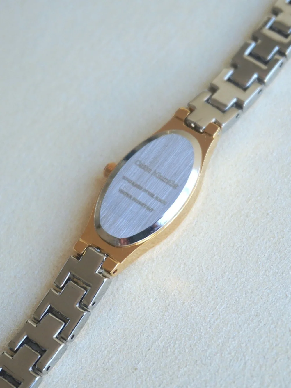 Two Tone Vintage Inspired Caitlyn Minimalist Dainty Accent Watch